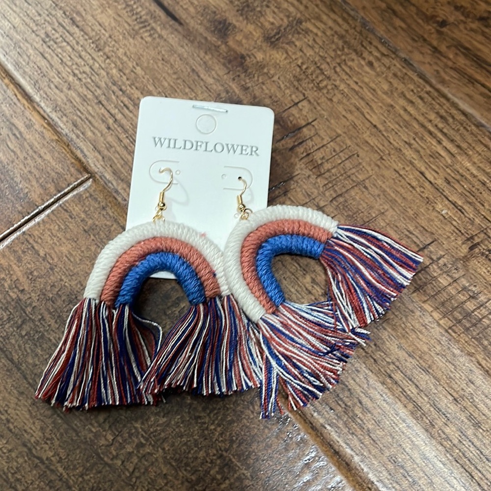Boho rainbow earrings